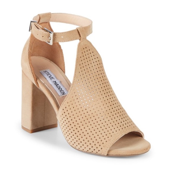 Steve Madden Shoes - STEVE MADDEN Reese Sand Suede Cutout Sandals